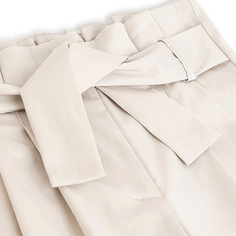 Girls Medium Natural Solid Trouser image number 2